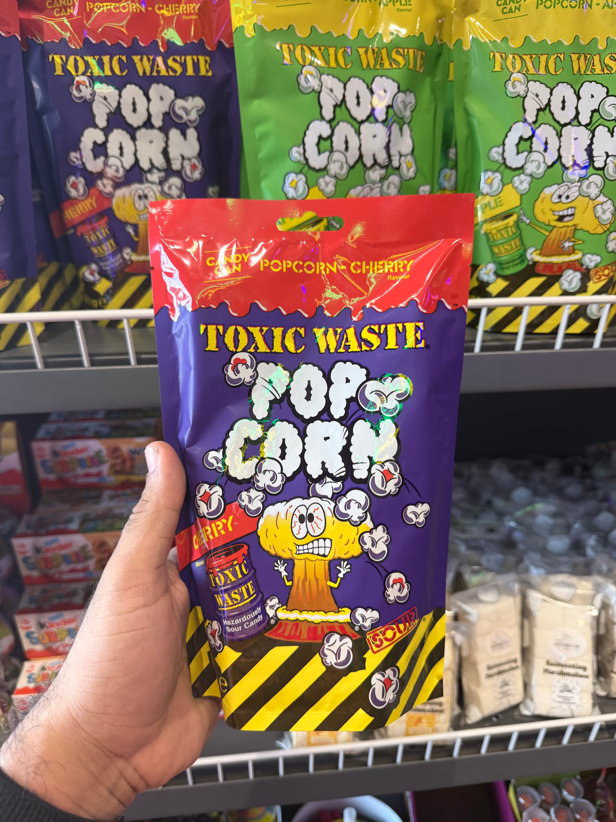 Candy can pop corn sour cherry flavor toxic waste