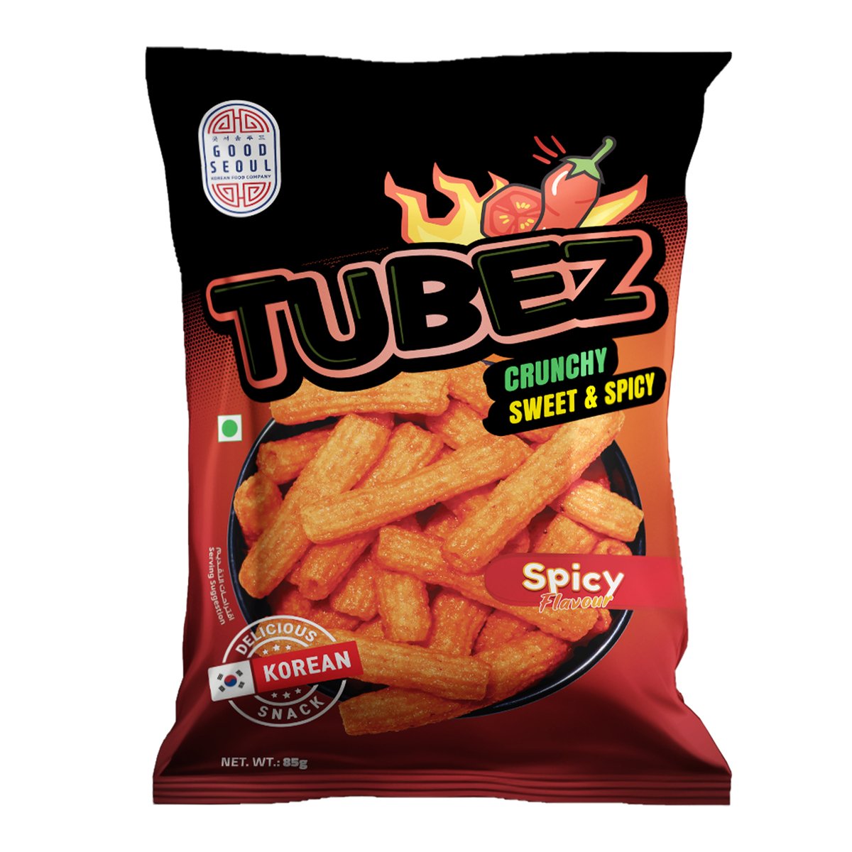 Good seoul Tubez crunchy spicy بطاطس كوري حار