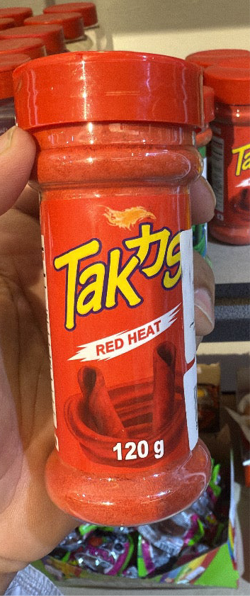 Takis red heat chili seasoning توابل الفلفل الحار الأحمر من تاكيس