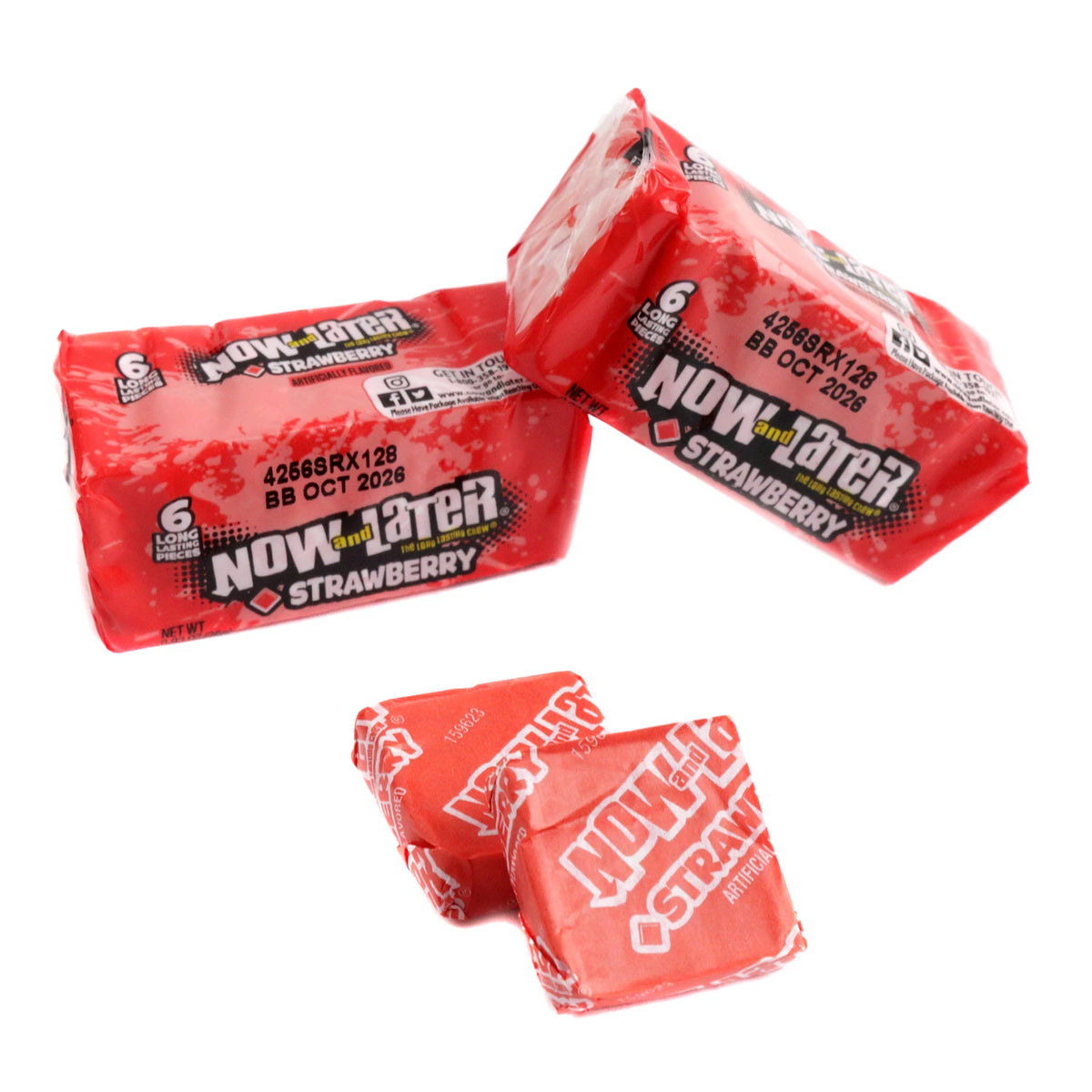Now and later the long lasting chew strawberry