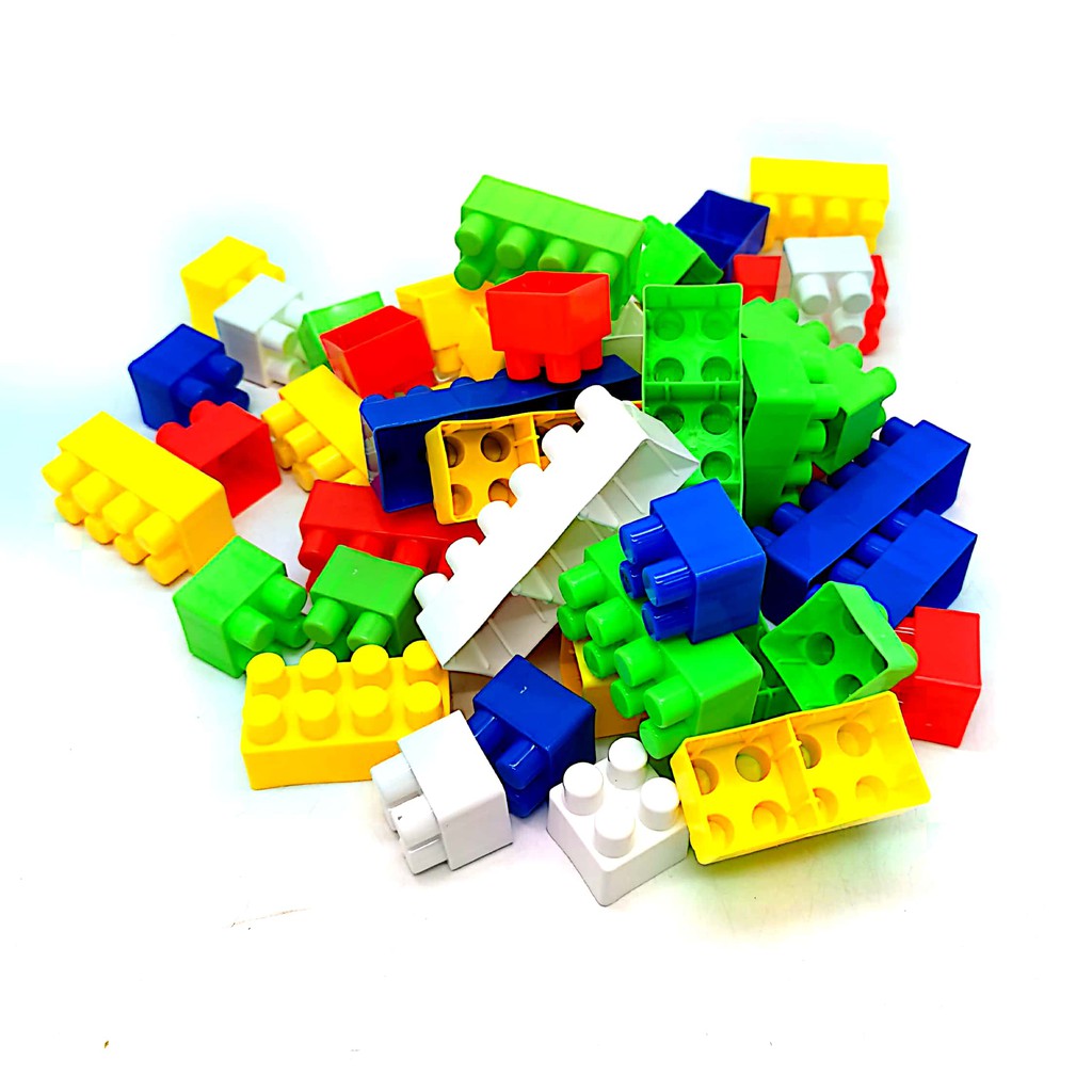 مكعبات البناء + الحلوى