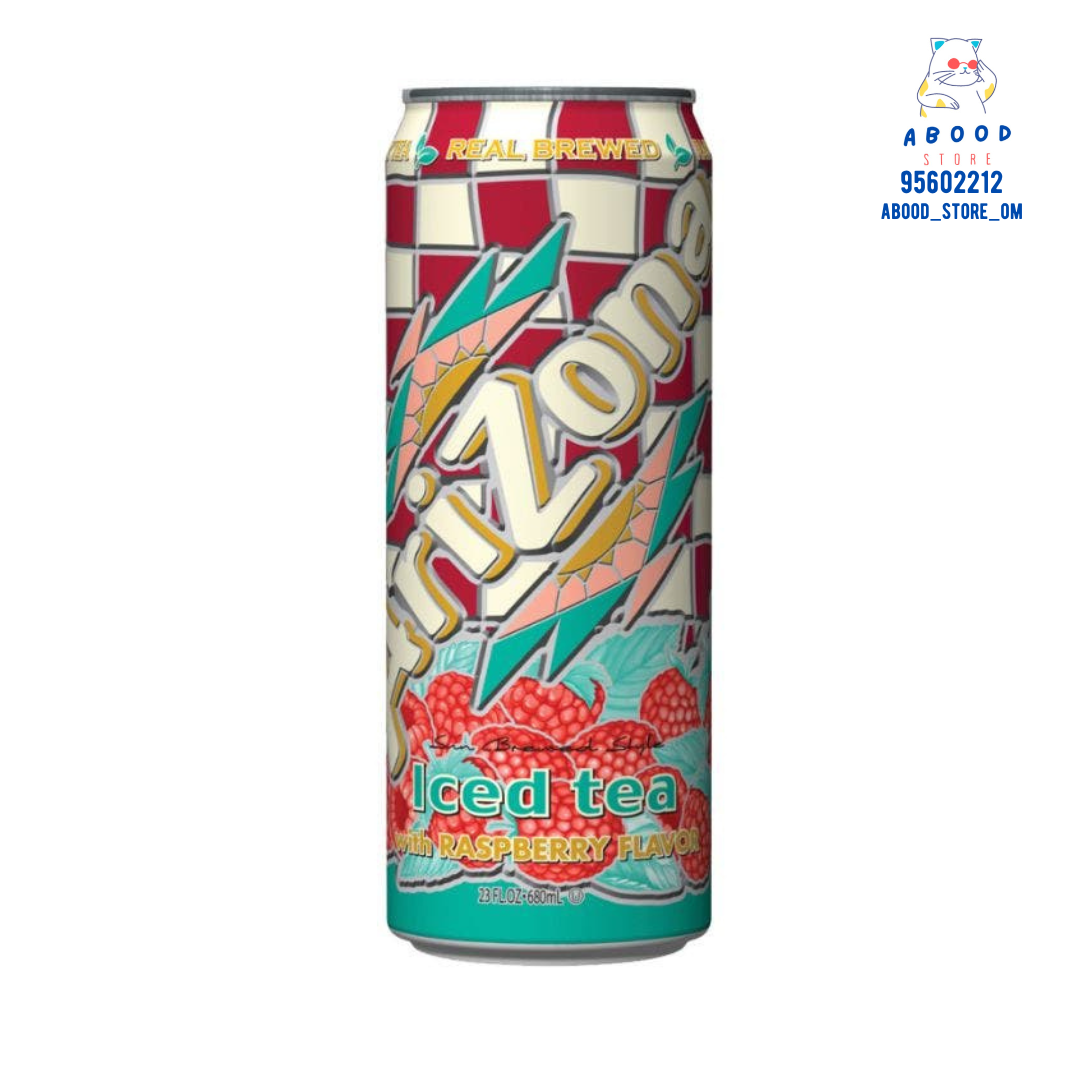 Arizona iced tea with raspberry flavor