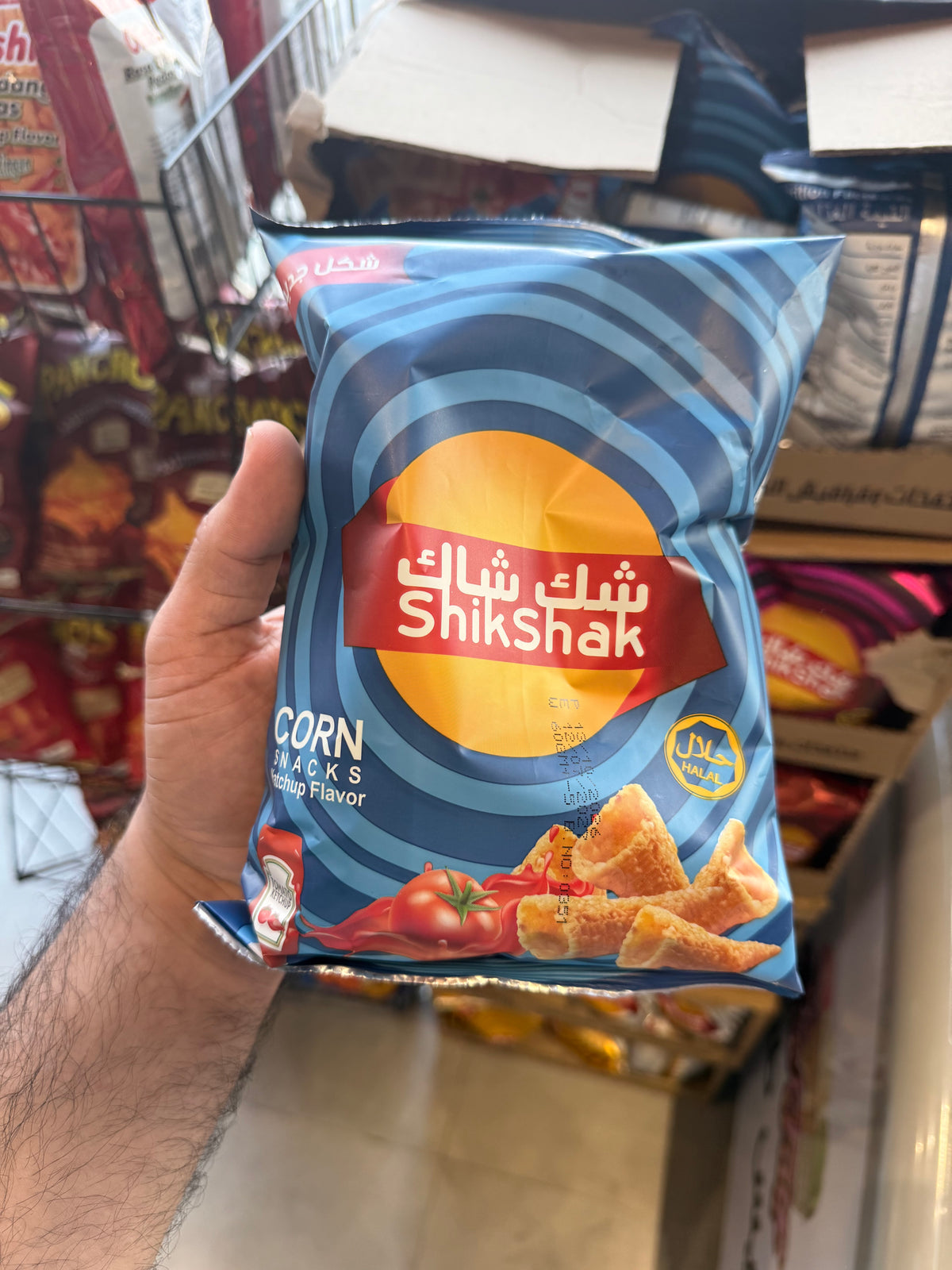 shikshak corn snacks ketchup flavour