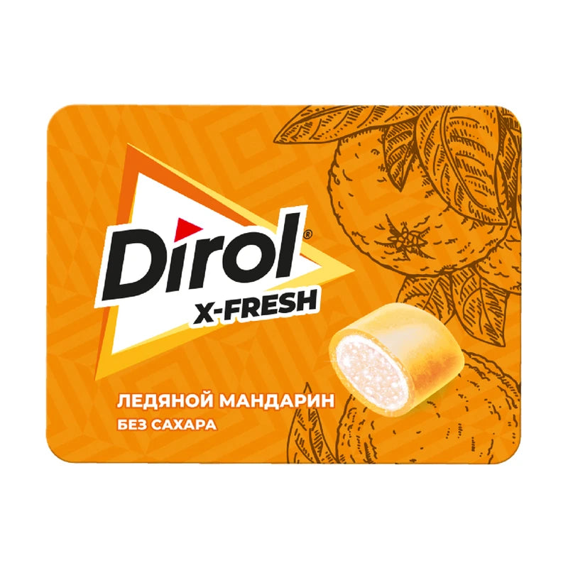Driol x-fresh ice tangerine suger free chewing gum