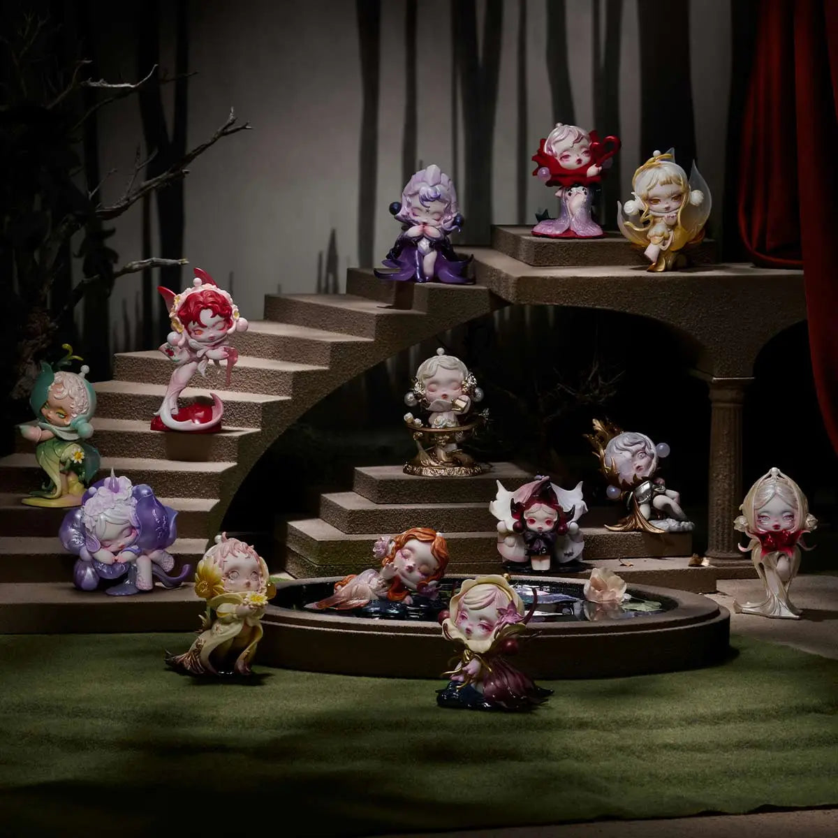 Pop mart skullpanda petals in four acts blind box