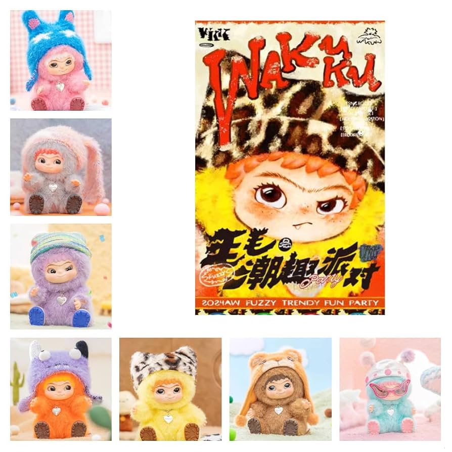 Wakuku original fuzzy trendy fun party blind box