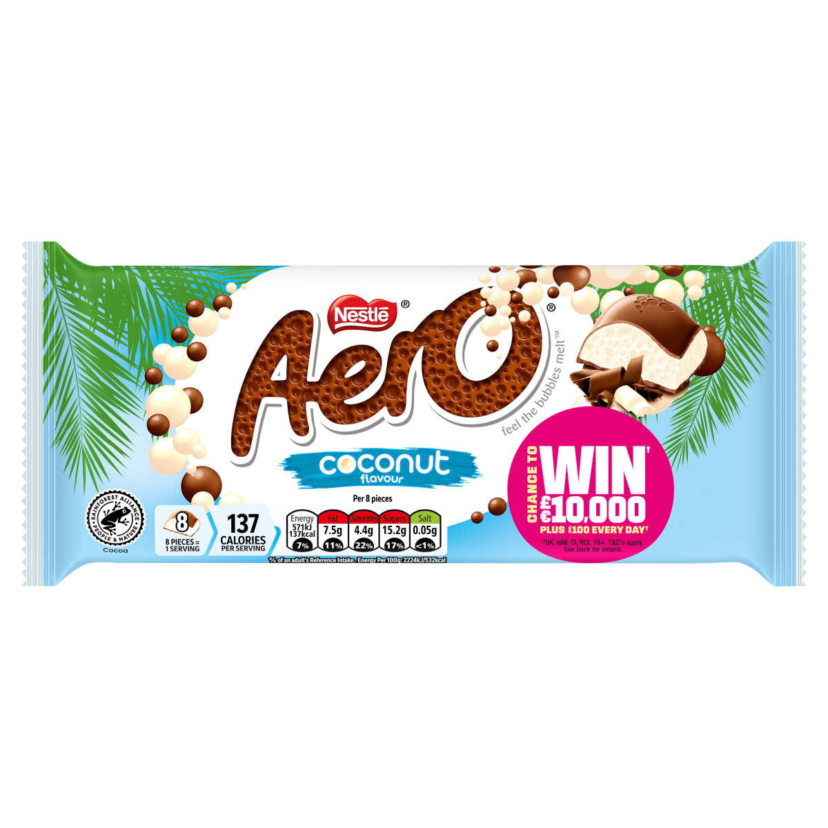 Nestle Aero milk chocolate coconut