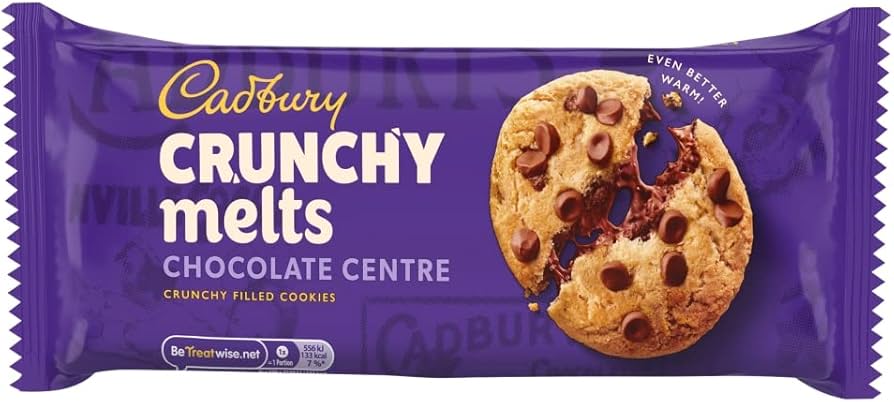 Cadbury crunchy melts chocolate center كادبوري كرانشي ميلتس، مركز الشوكولاتة