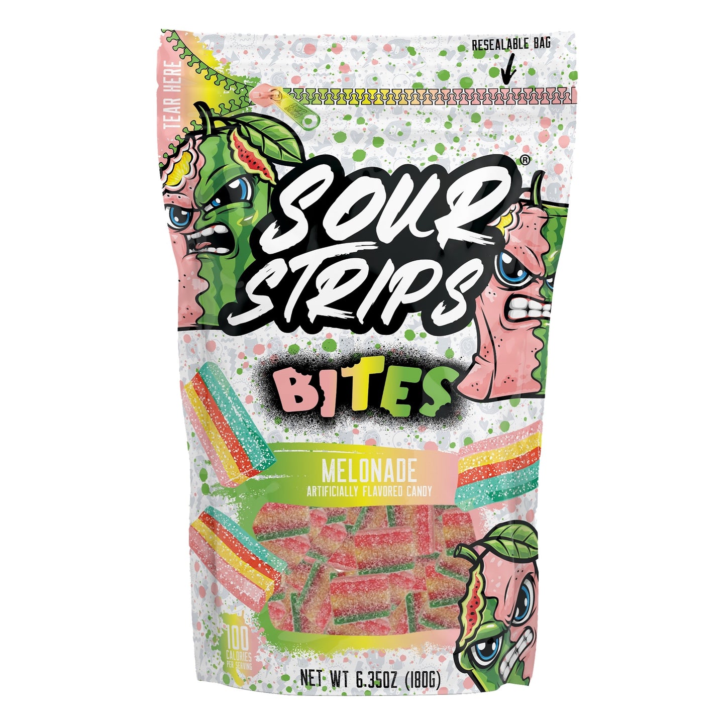 Sour strips bites melonade