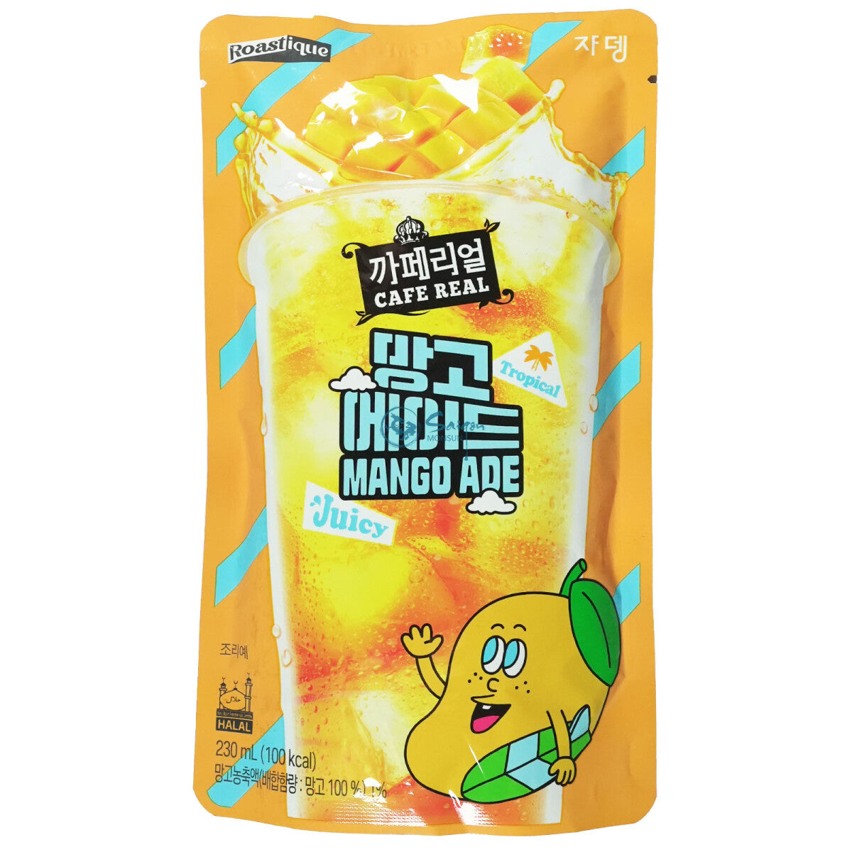 Cafe real mango ade Korean drink