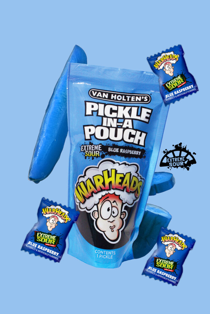 Van Holten's Pickles warheads blue raspberry