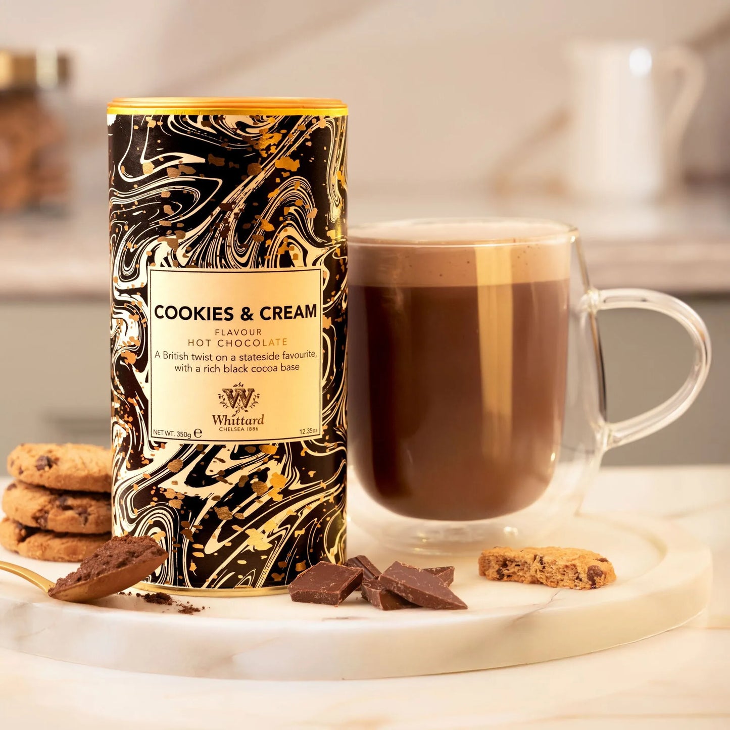 Whittard of chelsea cookies cream hot chocolate ويتارد أوف تشيلسي كوكيز كريم هوت شوكليت