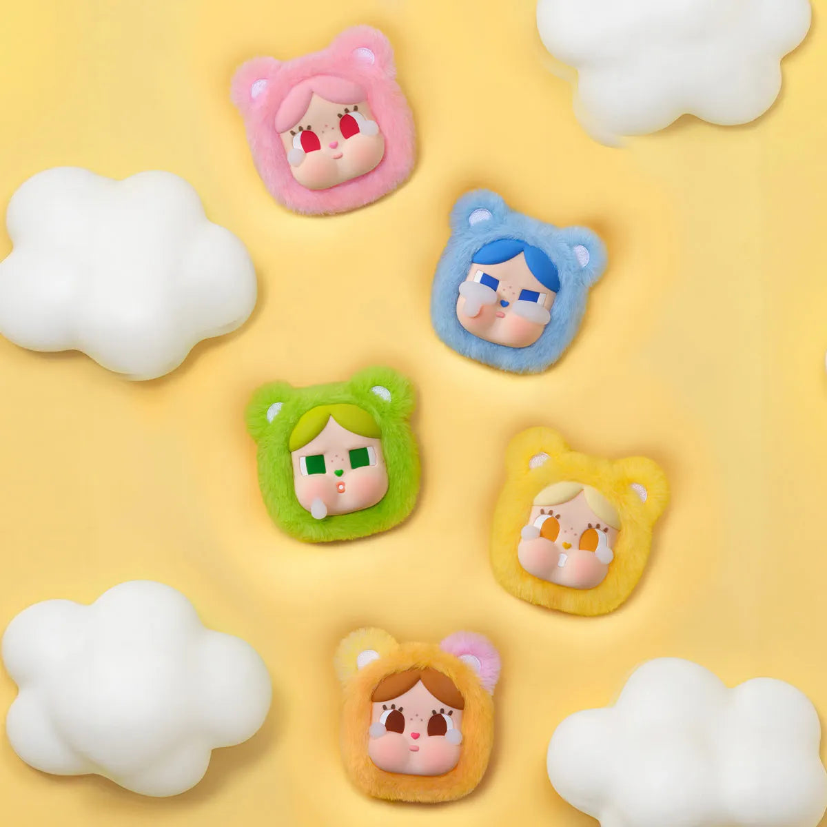 Pop mart CRYBABY x Care Bears Series Mini Bag Hanging Jewelry Case original blind box