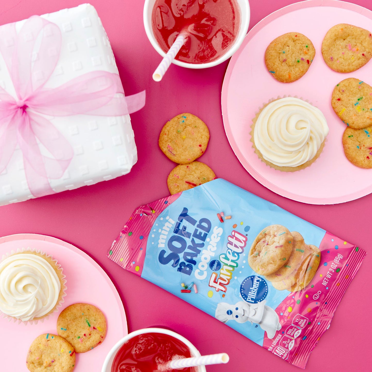 pillsbury mini soft baked funfetti cookies كوكيز بينزبري الصغيرة الطرية المخبوزة بنكهة فنفيتي