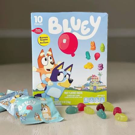 Betty crocker bluey fruit flavored snack وجبة خفيفة بنكهة الفواكه من بيتي كروكر