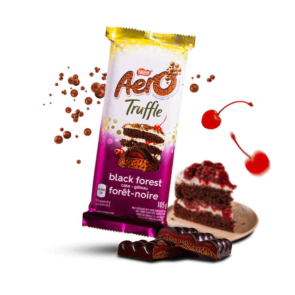 Nestle Aero truffle Black Forest chocolate شوكولاتة نستله آيرو ترافل بلاك فورست
