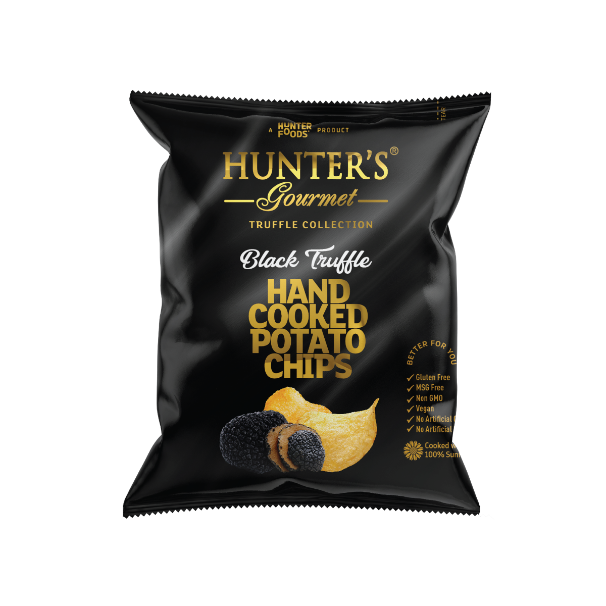 Hunters gourmet black truffle chips