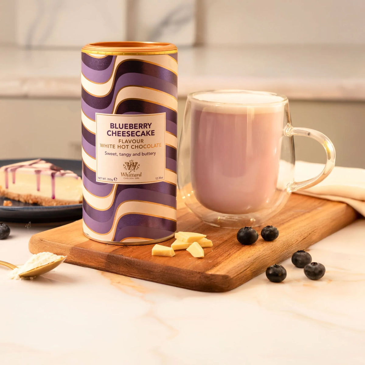 Whittard of chelsea blueberry cheesecake hot chocolate