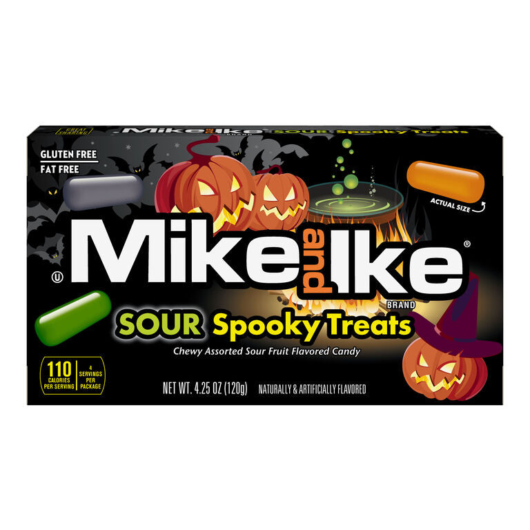 Mike and lke sour spooky treats theater box