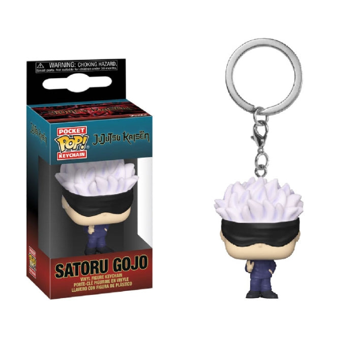 Pocket pop! Key funko jujutsu kaisen satoru gojo vinyl figure مجسم فينيل من بوك هاوس تي بوب! هاوس واي فانكو جوجوتسو لاين ساتورو ميوتشوال إيد