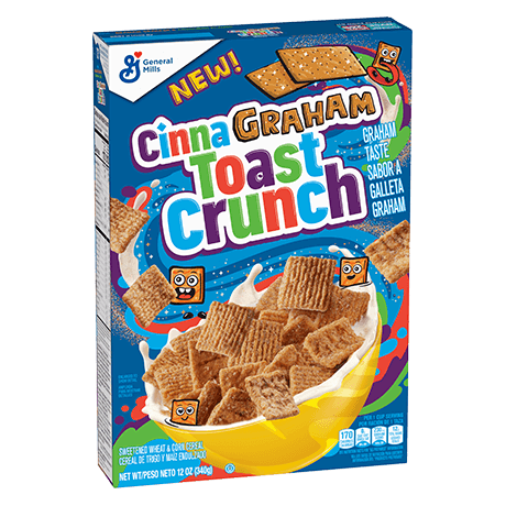 Breakfast cereal cinna graham toast crunch حبوب الإفطار بالقرفة والتوست المقرمش