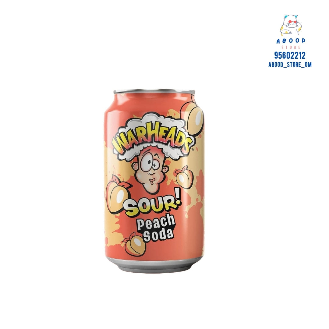 warheads sour drinks peach soda مشروب ورهيد الحامض بنكهة الخوخ
