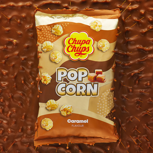 Chupa chups caramel popcorn فشار تشوبا تشوبس بالكراميل