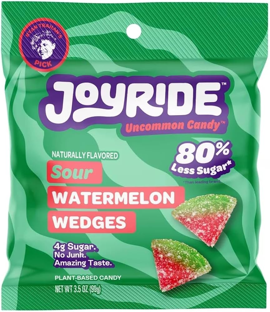 Joyride uncommon candy sour watermelon wedges قطع البطيخ الحامضة غير المألوفة من Joyride
