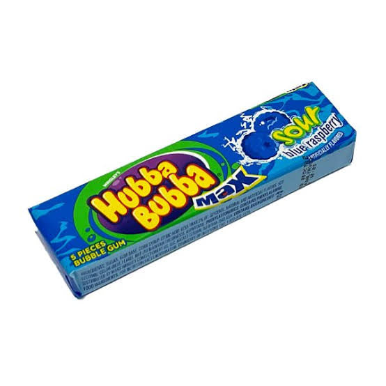 Wrigley’s hubba bubba max sour blue raspberry bubble gum