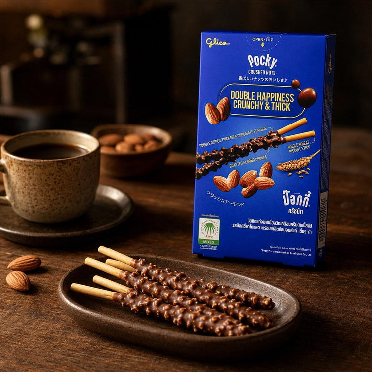 Pocky crushed nuts almond milk chocolate sticks