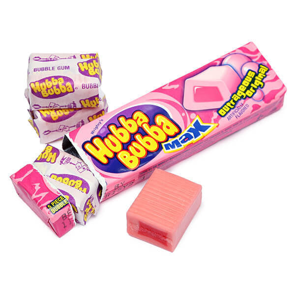 Wrigley’s hubba bubba max outrages original bubble gum
