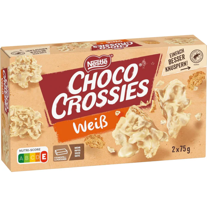 Nestle choco crossies white chocolate