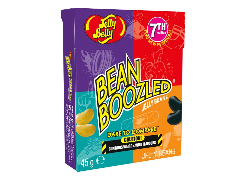 Jelly belly bean boozled dare to compare 7th edition جيلي بيلي بين بوزلد، تجرأ على المقارنة، الإصدار السابع