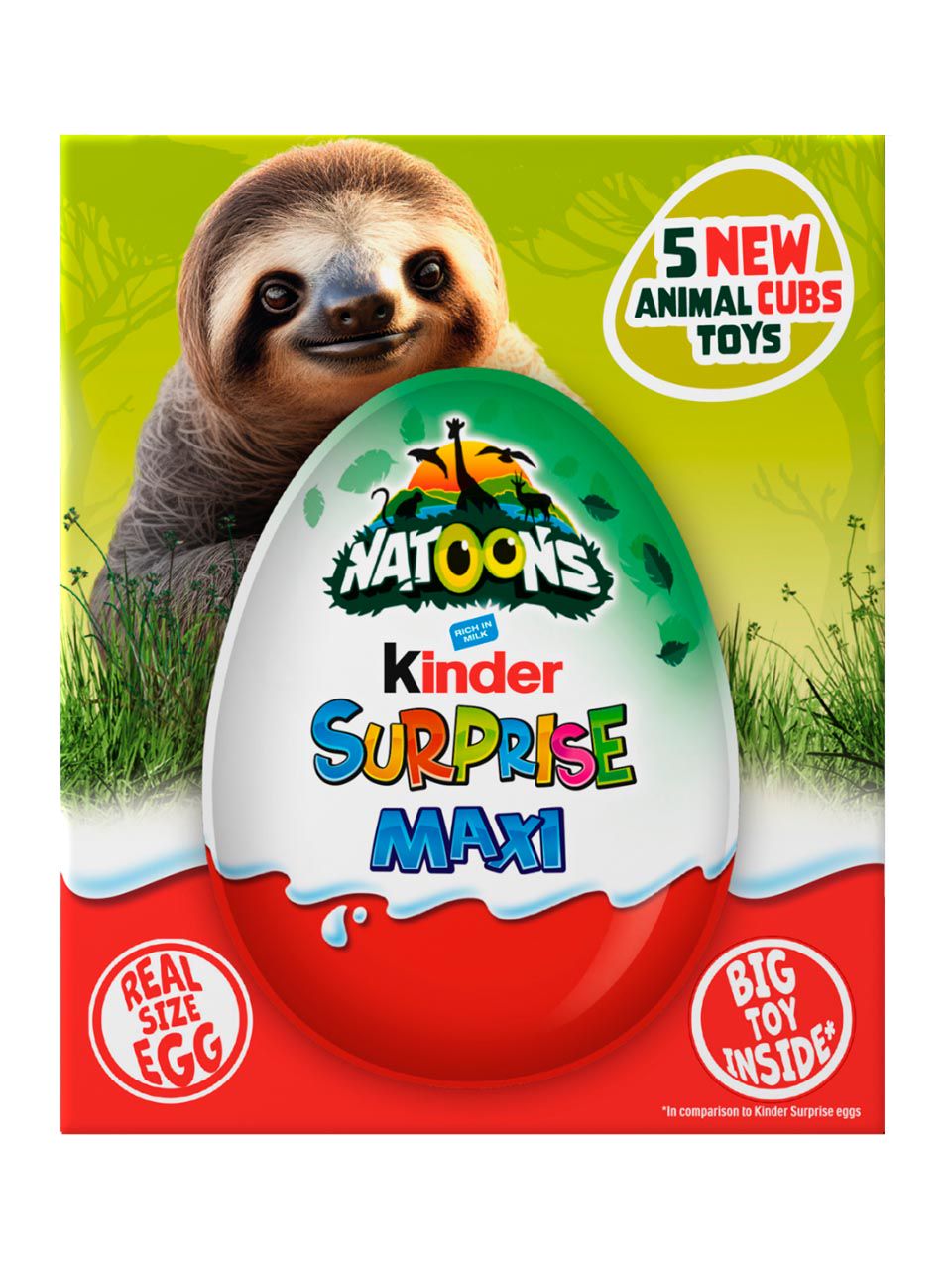 Kinder Surprise Egg chocolate maxi natoons