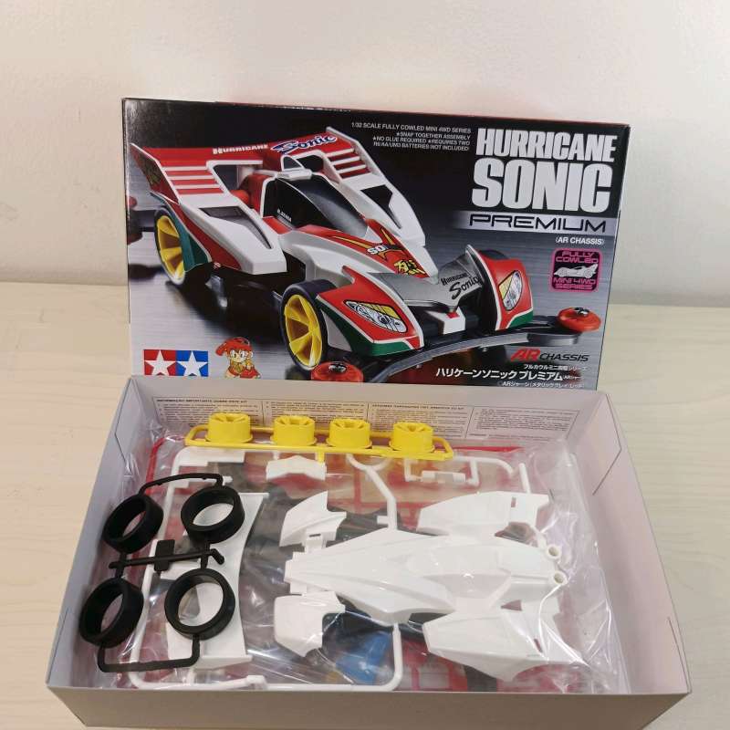 Fully cowled mini 4WD hurricane sonic premium (AR chassis) #41 سيارة ميني هوريكان سونيك بريميوم رباعية الدفع مغطاة بالكامل (هيكل AR) رقم 41