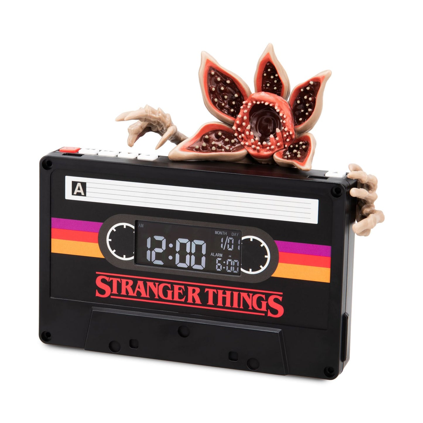 The Stranger Things demogorgon cassette alarm clock