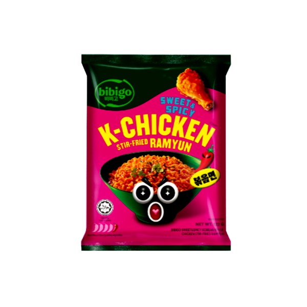 Bibigo korean stir fried ramyun spicy and sweet k chicken