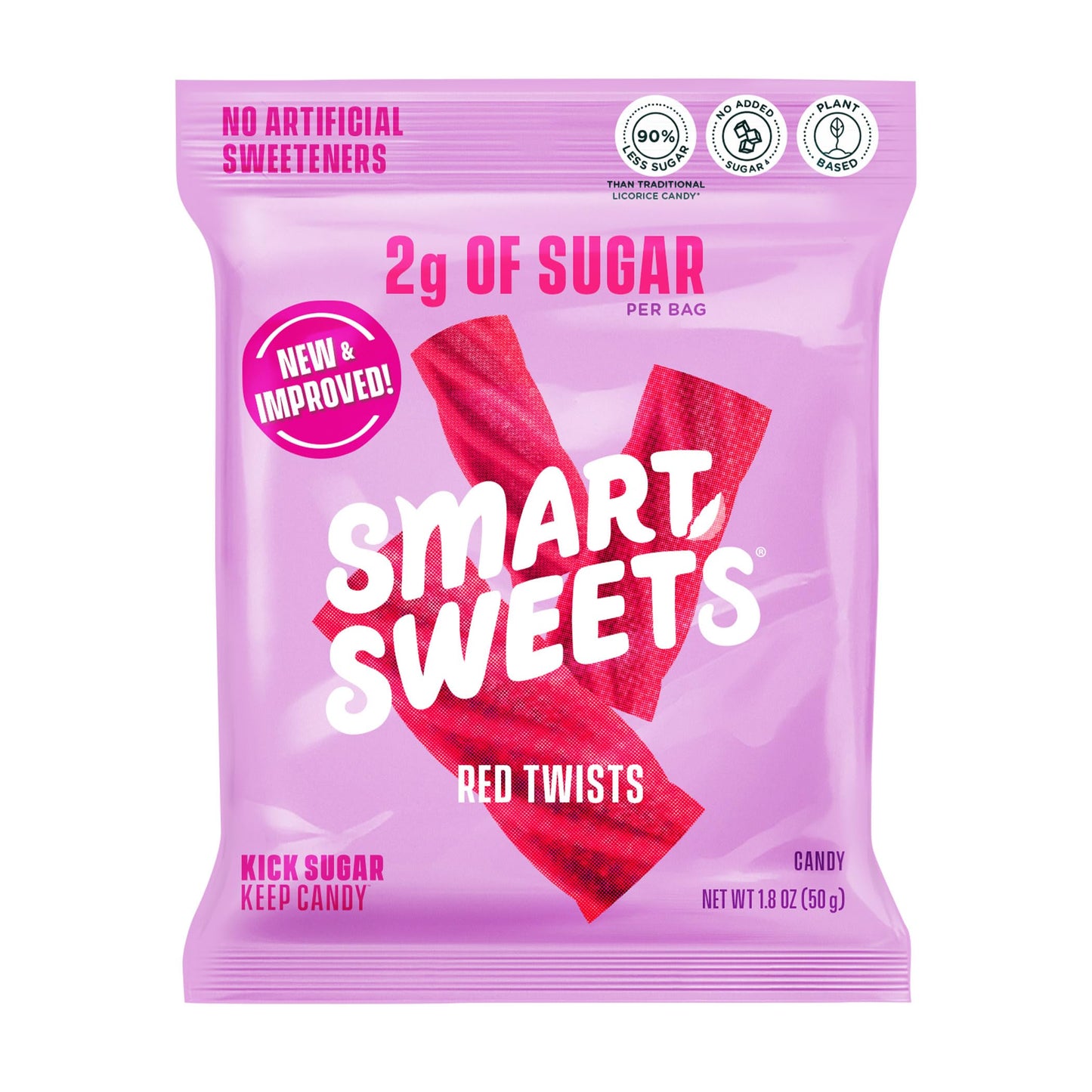 Smart sweets red twists gummy candy