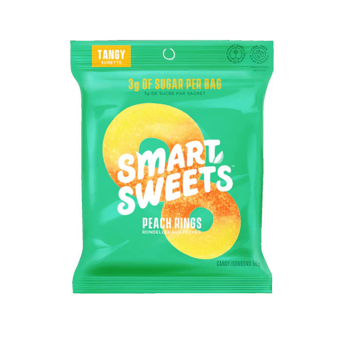 Smart sweets peach rings gummy candy
