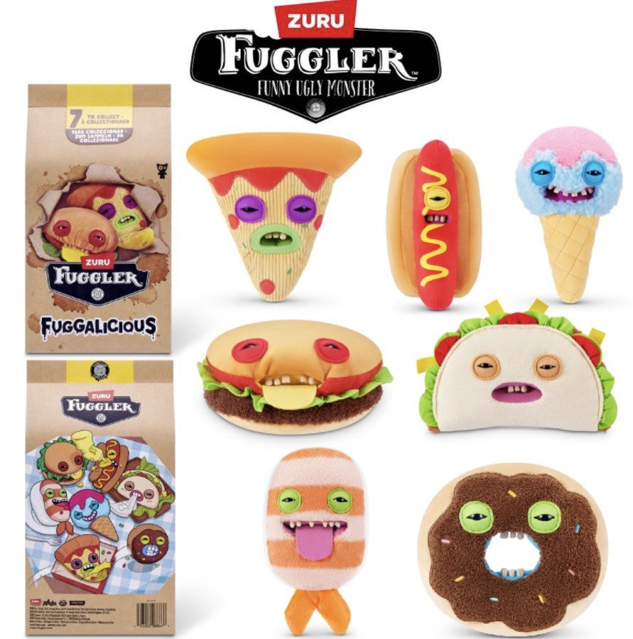 Fuggler Funny Ugly Monster Fuggalicious Series 1 Plush Toy (22 cm, Assorted)