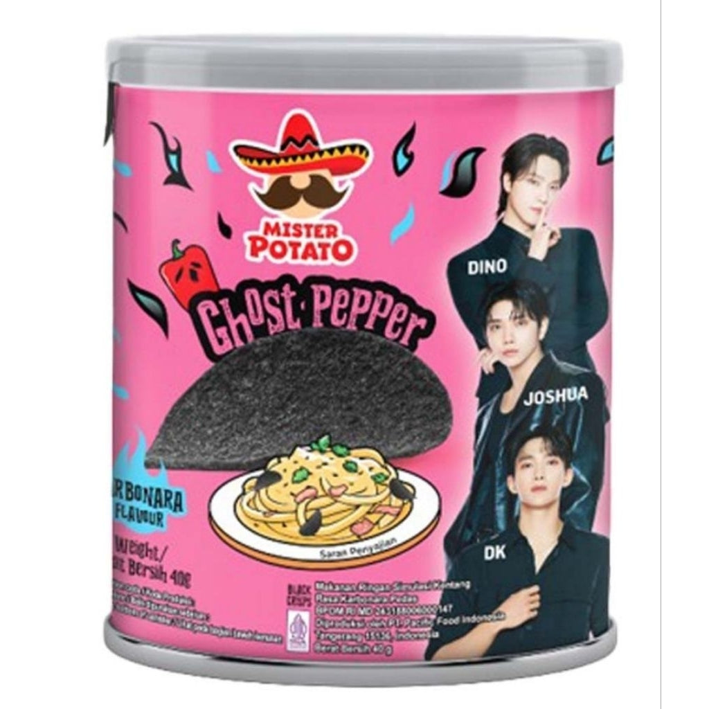 Mr potato Ghost pepper black crisps
