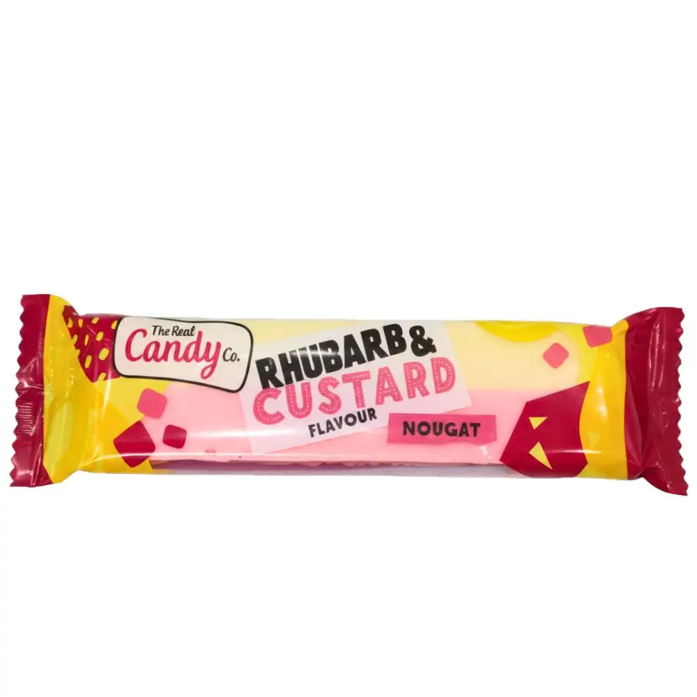 The real candy co rhubarab & custard flavor nougat