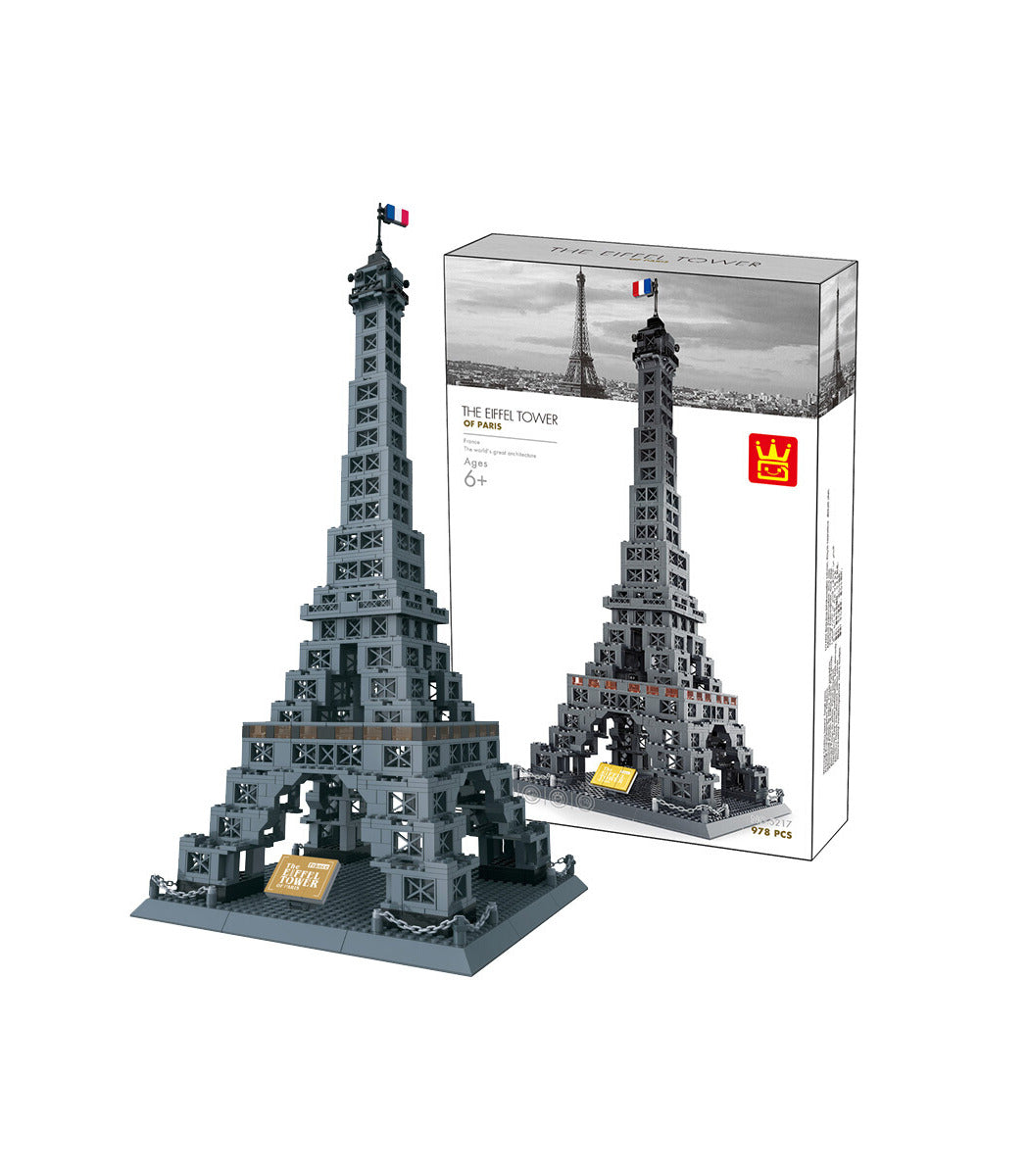 buildings toy eiffel tower model bricks