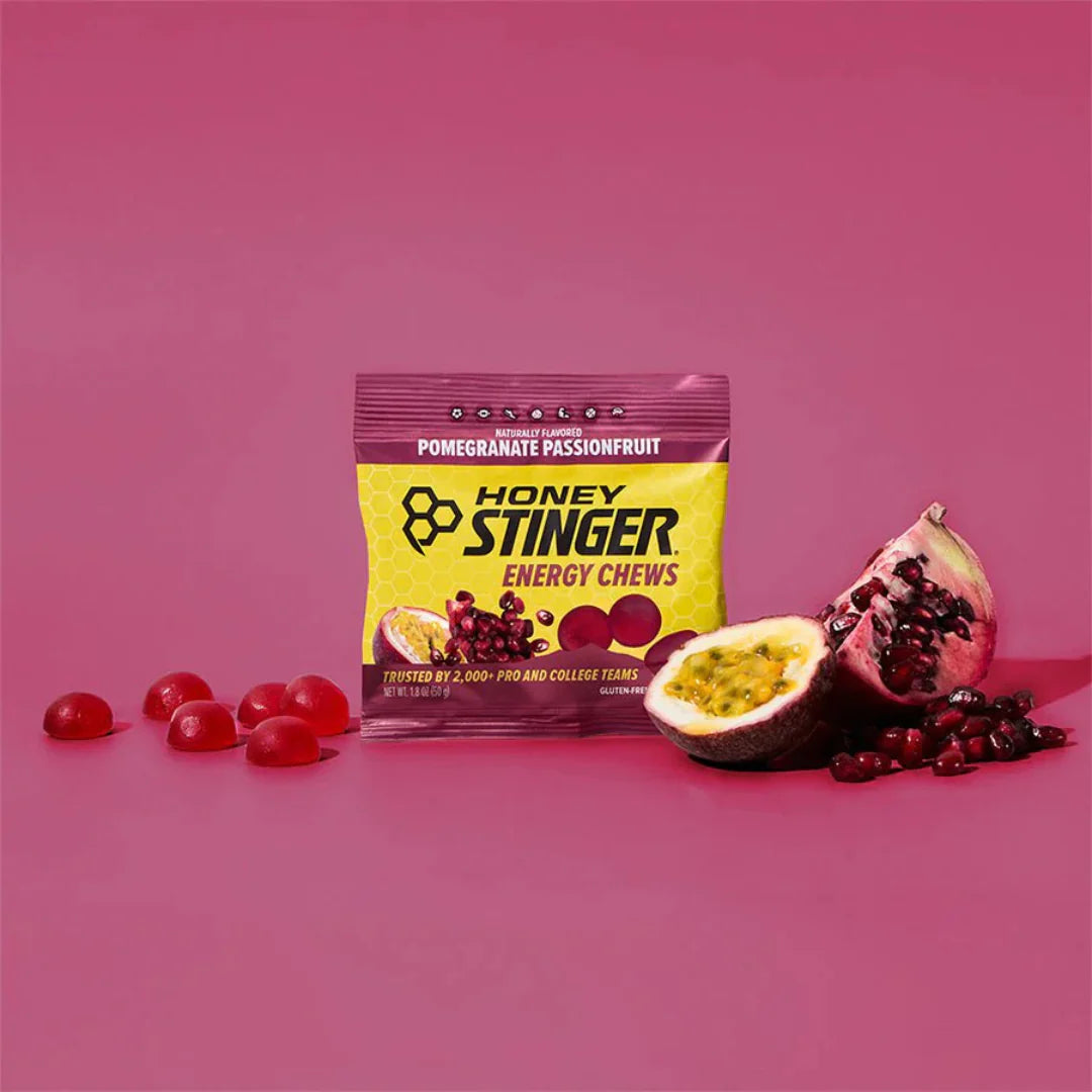 Honey stinger pomegranate passionfruit energy chews classic