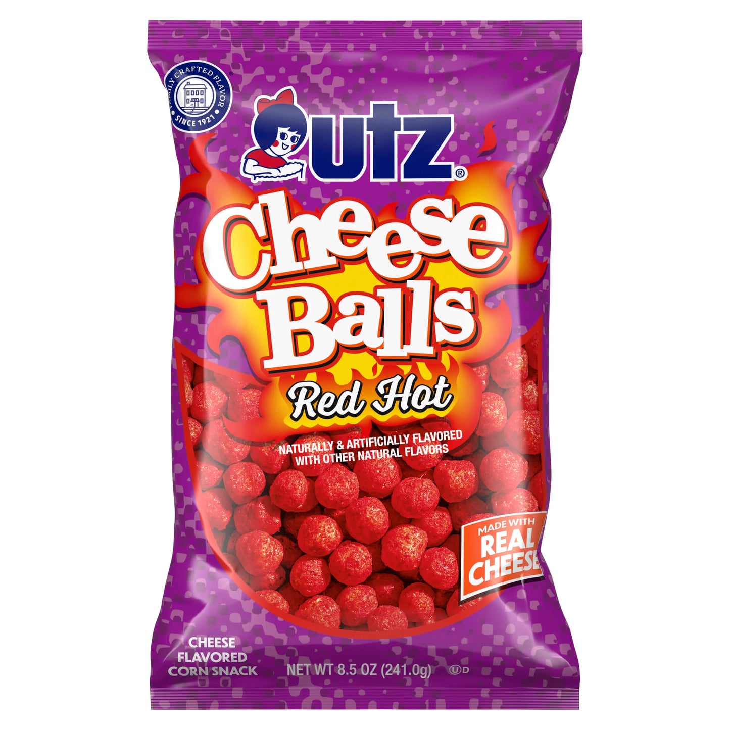 Utz red hot cheddar cheese balls