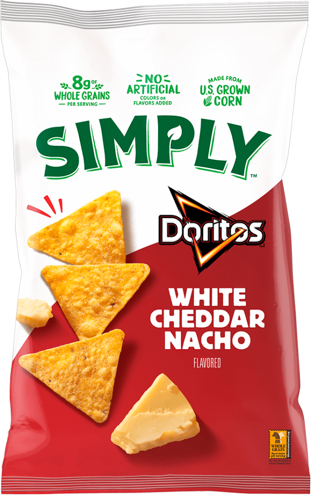 Simply doritos white cheddar nacho
