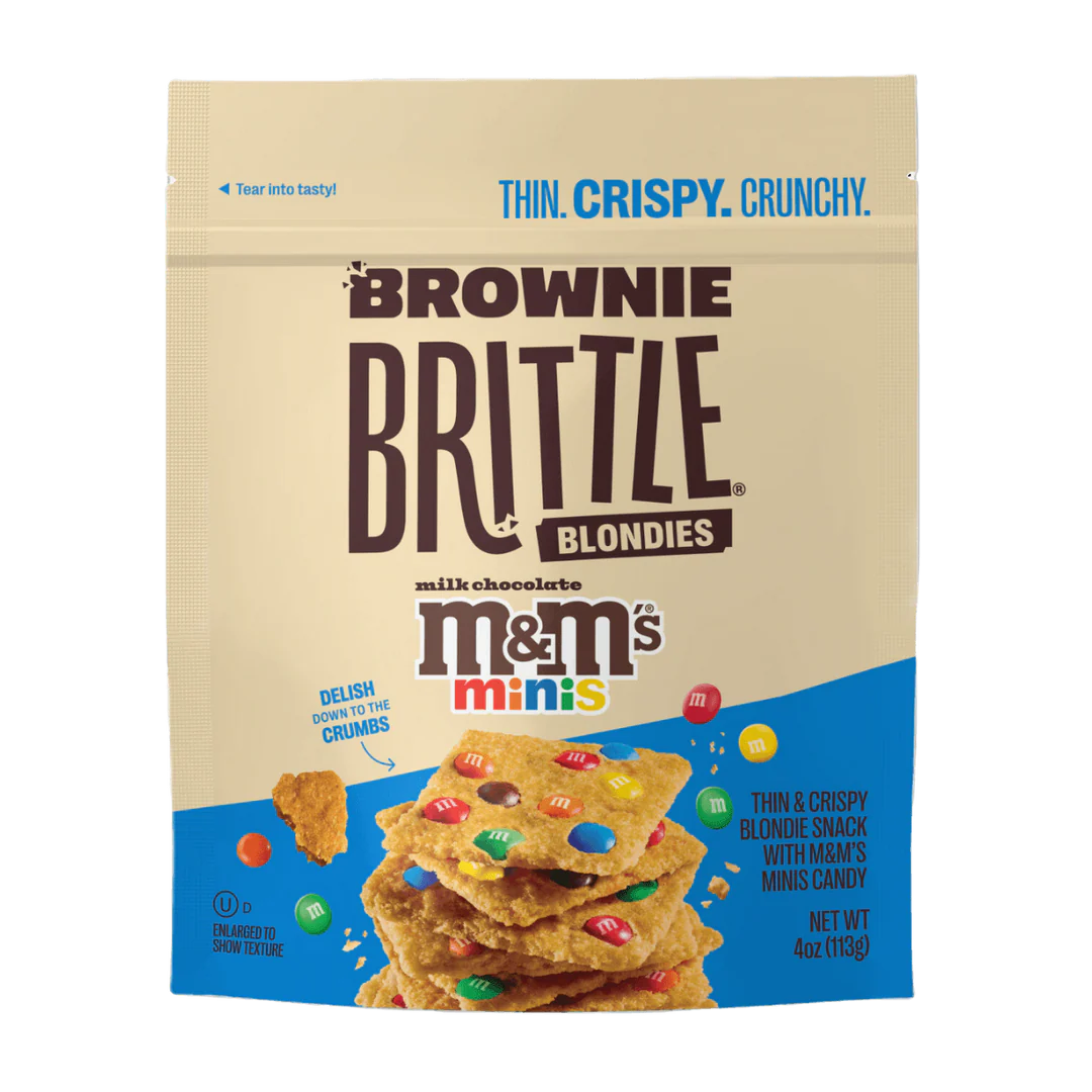 Brownie brittle blondies m&ms minis