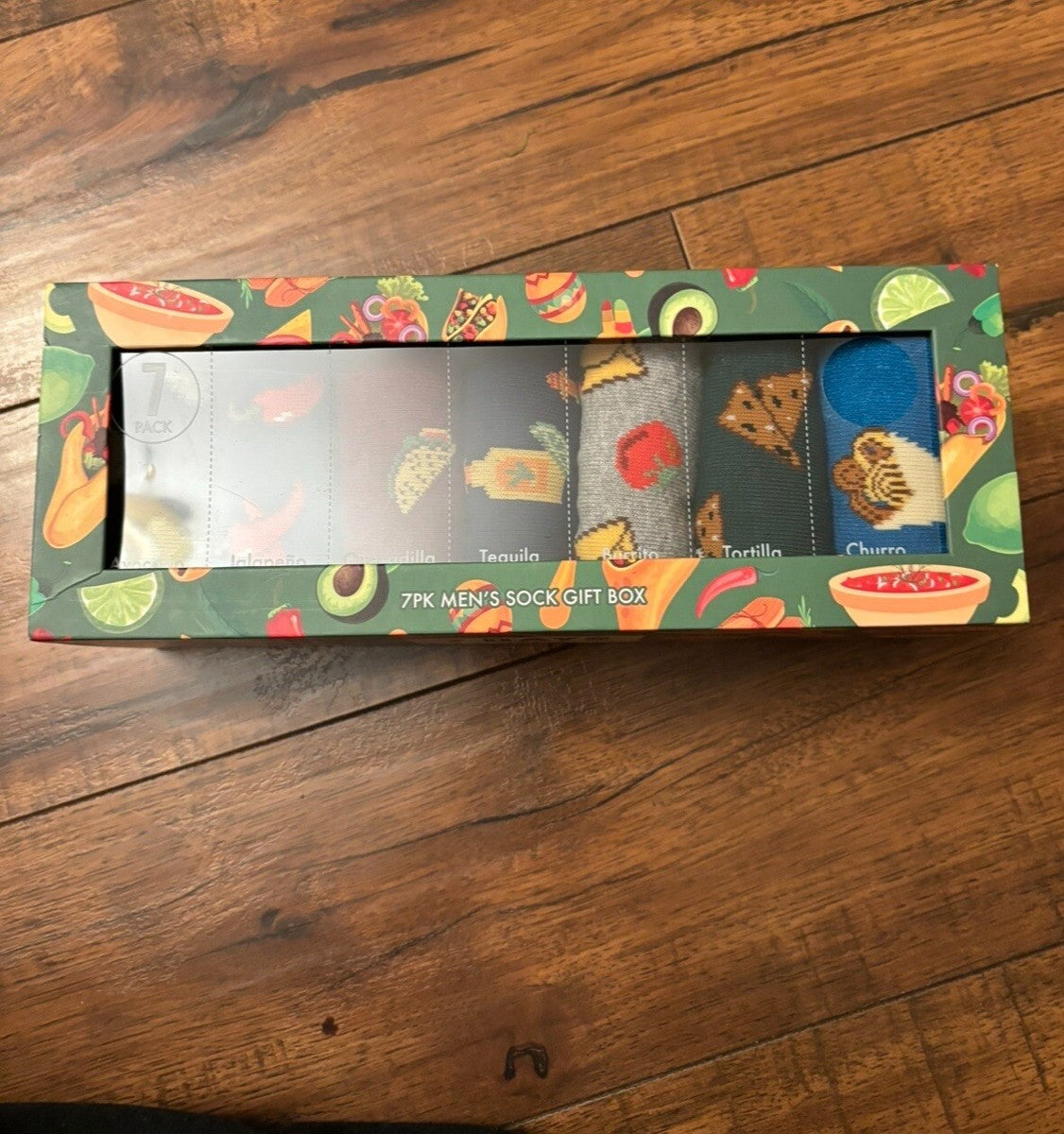 7days mexican food socks 7pieces