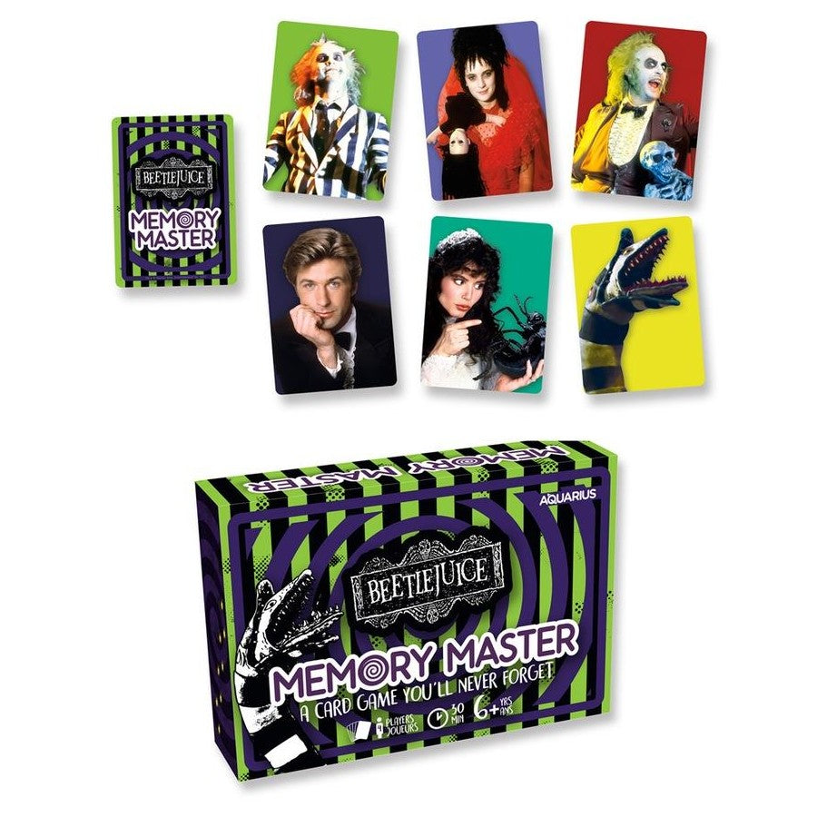 AQUARIUS Beetlejuice Memory Master Card Game - Fun Family Party Game for Kids, Teens & Adults - Entertaining Game Night Gift - Officially Licensed Merchandise