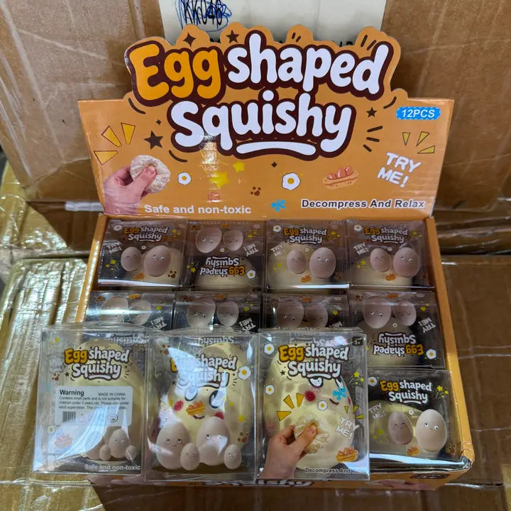 Egg crunchy inside squishy